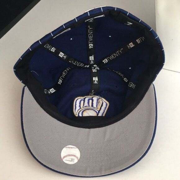 Milwaukee Brewers Fitted Baseball Cap - Size 7 - Picture 7 of 9